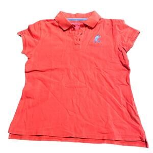 Walt Disney World Women’s Orange/Red Polo T Shirt size Medium